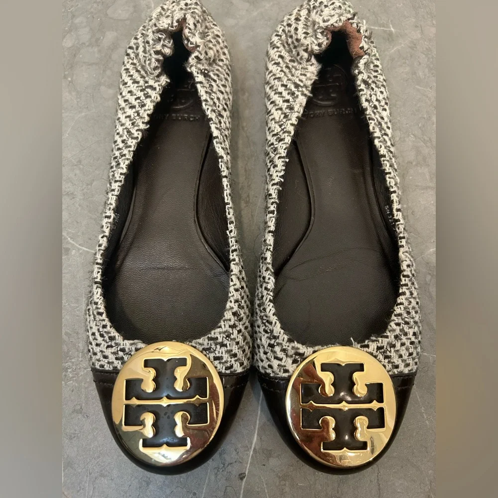 Tory Burch Tweed Ballet Flats